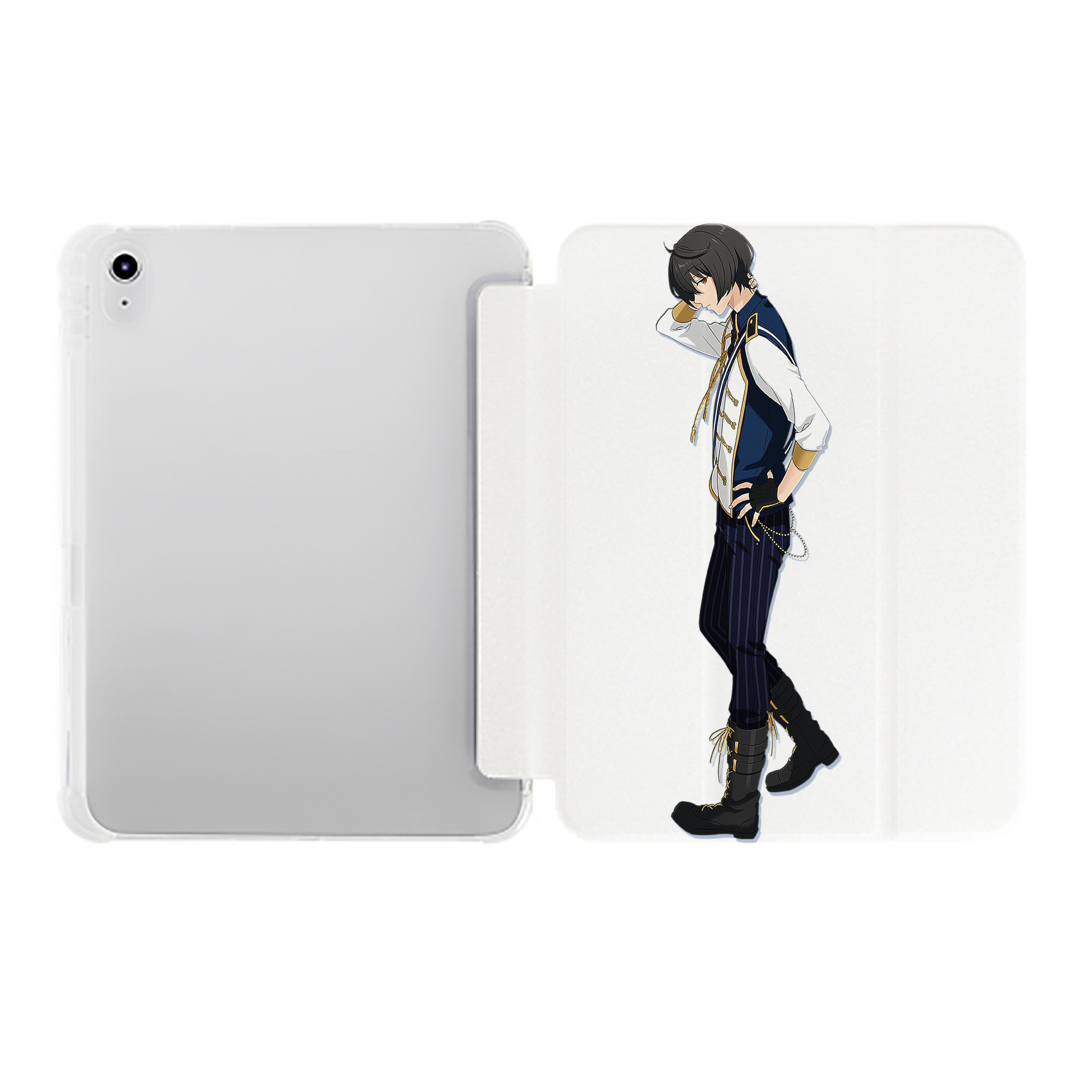 （画像用） あんさんぶるスターズ! Ensemble Stars IPad ケース ペン収納付き 三つ折りスタンド PUレザー×シリコン 対応機種9.5/10.5/10.9インチ